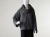 Melanżowy szary krótki kardigan wykonany z merino extra fine, moheru oraz bawełny z otulaczem- womens sweater / Knitwear Factory / Moda / Swetry i poncza