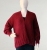 Czerwony krótki kardigan wykonany z bawełny i wełny, gotowy do wysyłki- womens sweater / Knitwear Factory / Moda / Swetry i poncza
