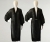 Czarny ażurowy kardigan z efektem "bling-bling" z bawełny tasiemkowej- black cotton cardigan / Knitwear Factory / Moda / Swetry i poncza