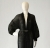 Czarny ażurowy kardigan z efektem "bling-bling" z bawełny tasiemkowej- black cotton cardigan / Knitwear Factory / Moda / Swetry i poncza