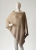 Beżowe poncho z jedwabnego moheru- silk poncho / Knitwear Factory / Moda / Swetry i poncza