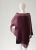 Asymetryczne poncho z frędzlami wykonane z alpaki, wełny i wiskozy- womens poncho / Knitwear Factory / Moda / Swetry i poncza
