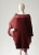 Bordowe poncho z moheru- mohair poncho / Knitwear Factory / Moda / Swetry i poncza
