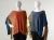 Poncho z bawełny z efektem ombre- cotton poncho / Knitwear Factory / Moda / Swetry i poncza