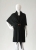 Czarna chusta z wełny merino- 100% handmade / Knitwear Factory / Moda / Szale i chusty