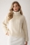 Knitwear Factory, Moda, Swetry i poncza, Biały golf wykonany z wełny i kaszmiru, gotowy do wysyłki- white sweater