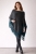 Asymetryczne poncho z frędzlami wykonane z alpaki, wełny i wiskozy- womens poncho / Knitwear Factory / Moda / Swetry i poncza