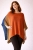 Poncho z bawełny z efektem ombre- cotton poncho / Knitwear Factory / Moda / Swetry i poncza