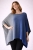 Poncho z efektem ombre wykonane z bawełny- ombre poncho / Knitwear Factory / Moda / Swetry i poncza