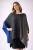 Poncho z efektem ombre wykonane z bawełny- ombre poncho / Knitwear Factory / Moda / Swetry i poncza
