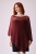 Knitwear Factory, Moda, Swetry i poncza, Bordowe poncho z moheru- mohair poncho