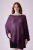 Knitwear Factory, Moda, Swetry i poncza, Fioletowe poncho z jedwabnego moheru- silk poncho