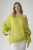 Knitwear Factory, Moda, Swetry i poncza, Kanarkowy pulower z moheru z cekinami- womens pullover