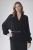 Knitwear Factory, Moda, Swetry i poncza, Czarny krótki kardigan z cekinami wykonany z bawełny i bambusa- black cardigan