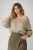 Pulower wykonany z bawełny i lnu, gotowy do wysyłki- linen pullover / Knitwear Factory / Moda / Swetry i poncza