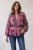 Knitwear Factory, Moda, Swetry i poncza, Kolorowy kardigan z włóczki tasiemkowej- womens cardigan