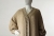 Długi beżowy kardigan wykonany z jedwabiu, alpaki i wełny, gotowy do wysyłki- beige cardigan / Knitwear Factory / Moda / Swetry i poncza