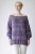 Knitwear Factory, Moda, Swetry i poncza, Lawendowy pulower wykonany z bawełny i lnu, gotowy do wysyłki- lavender pullover