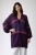 Fioletowy kardigan wykonany z alpaki, jedwabiu, merino i moheru, gotowy do wysyłki- purple cardigan / Knitwear Factory / Moda / Swetry i poncza