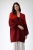 Czerwony kardigan wykonany z wełny i moheru- womens cardigan / Knitwear Factory / Moda / Swetry i poncza