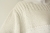 Biały pulower wykonany z bawełny i lnu, z błyszczącymi cekinami, gotowy do wysyłki / Knitwear Factory / Moda / Swetry i poncza