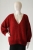 Czerwony pulower z wełny, bawełny i cekinów / Knitwear Factory / Moda / Swetry i poncza