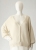 Damski krótki ecru pulower wykonany z organicznej bawełny, gotowy do wysyłki / Knitwear Factory / Moda / Swetry i poncza