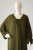 Długi zielony damski kardigan wykonany z wełny i bawełny, ze złotą nitką- gotowy do wysyłki / Knitwear Factory / Moda / Swetry i poncza