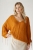 Pulower w odcieniu dyniowym, wykonany z organicznej bawełny- gotowy do wysyłki / Knitwear Factory / Moda / Swetry i poncza