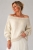 Ecru/ivory pulower z organicznej bawełny z cekinami, rozmiar M/L, gotowy do wysyłki / Knitwear Factory / Moda / Swetry i poncza