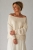 Ecru/ivory pulower z organicznej bawełny z cekinami, rozmiar M/L, gotowy do wysyłki / Knitwear Factory / Moda / Swetry i poncza
