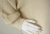 Ecru/ivory pulower z organicznej bawełny z cekinami, rozmiar M/L, gotowy do wysyłki / Knitwear Factory / Moda / Swetry i poncza