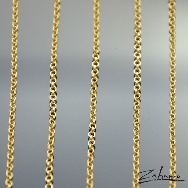 Łańcuch 1,3 mm złocony 50 cm / Zahario / Biżuteria / Naszyjniki