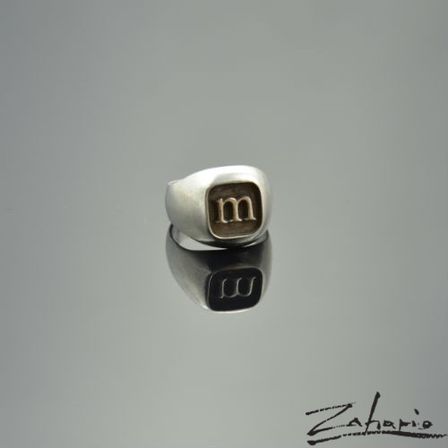 Pierścień "M" Srebro Zahario / Zahario / Biżuteria / Pierścionki