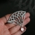 Ażurowy naszyjnik z kryształem górskim inspirowany gotycką architekturą wykonany ze srebra 925 / Sztuk Kilka / Biżuteria / Wisiory