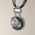 Wisior z hipopotamem ze srebra na tle zielonej ceramiki / Sztuk Kilka / Biżuteria / Wisiory
