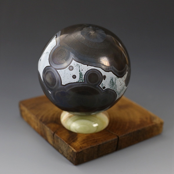 Porcelanowa Krystaliczna Kula - "Seria Obce Planety" #001 / Crystalline Obsession / Dekoracja Wnętrz / Ceramika
