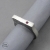 Srebrny pierścionek z rubinową cyrkonią / Toros Design / Biżuteria / Pierścionki