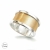 Toros Design, Biżuteria, Pierścionki, Złoty środek - srebrna pozłacana obrączka