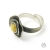 Srebrny pierścionek z bursztynem / Toros Design / Biżuteria / Pierścionki
