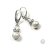 Srebrne kolczyki z perłami, srebro 925  / Toros Design / Biżuteria / Kolczyki