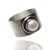 Toros Design, Biżuteria, Pierścionki, Różowa perła - szeroki srebrny pierścionek