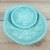 Miętowe miski ceramiczne 3 szt komplet / artlantyda / Dekoracja Wnętrz / Ceramika