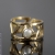Malina Skulska, Biżuteria, Pierścionki, Złocony geometryczny z perłą 