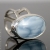Niebieski opal na ażurowej obrączce  / Malina Skulska / Biżuteria / Pierścionki