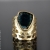 Malina Skulska, Biżuteria, Pierścionki, Ażurowy pierścień z dwukolorowym turmalinem