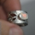 Ażurowy regulowany pierścionek z opalem etiopskim / Malina Skulska / Biżuteria / Pierścionki