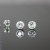 Malina Skulska, Biżuteria, Kolczyki, Srebrne sztyfty z bezbarwnymi cyrkoniami 