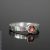 Malina Skulska, Biżuteria, Pierścionki, Ryflowany pierścionek z różowym turmalinem 