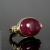 Malina Skulska, Biżuteria, Pierścionki, Antyczny pozłacany pierścionek z rubinem 